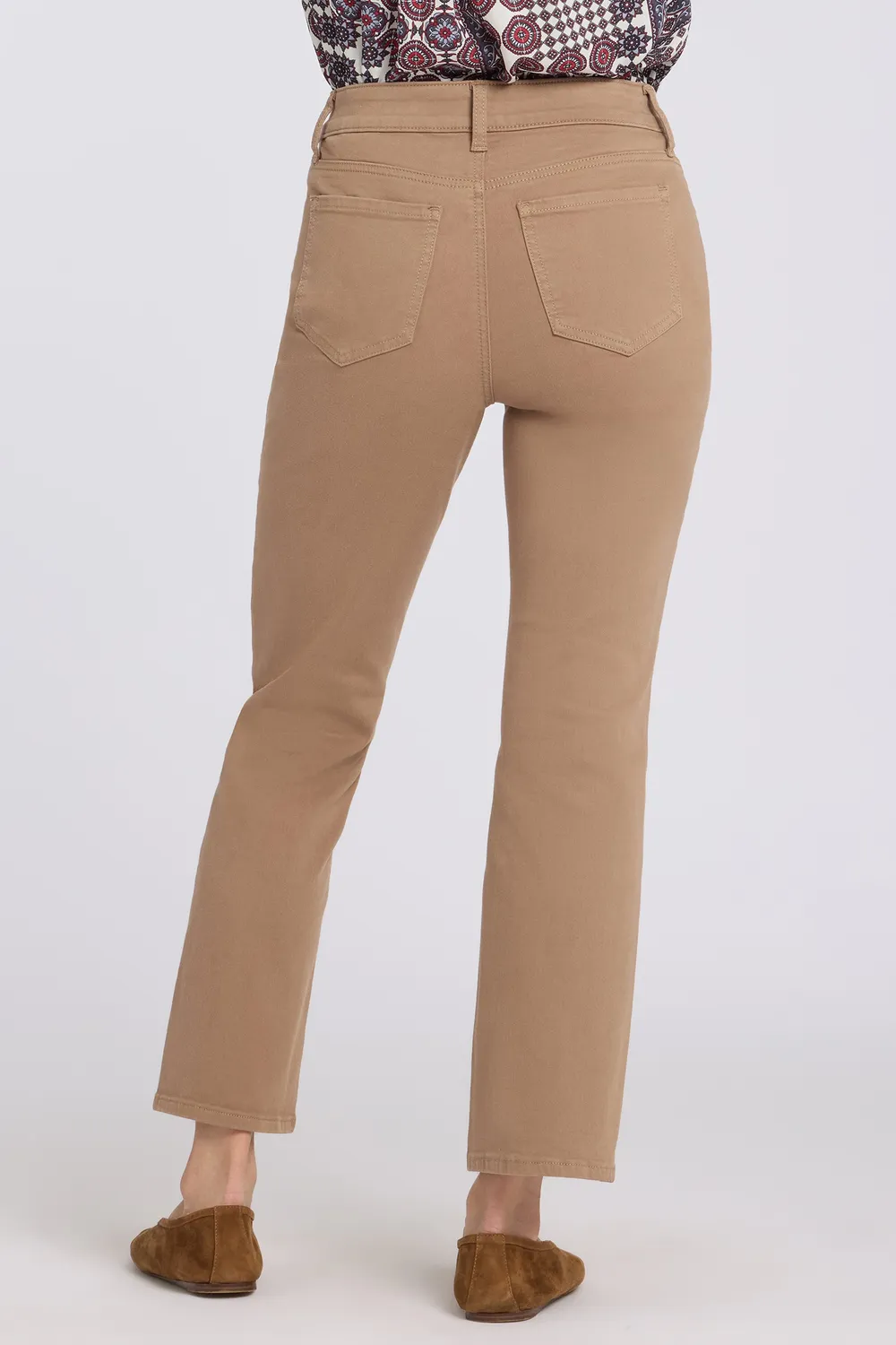 NYDJ Marilyn Straight Ankle Jeans Toasted Coconut