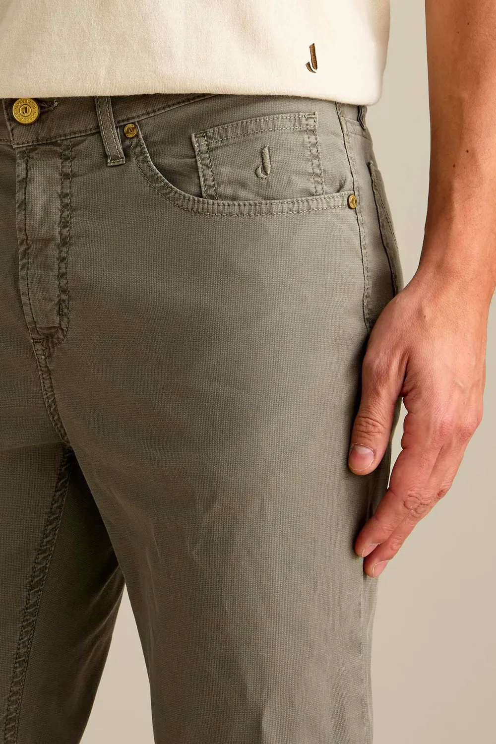Jeckerson Jordan Slim Fit Herren Chino Militärgrün