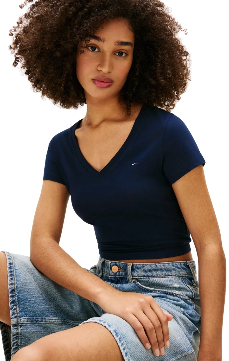 Tommy Jeans TJW 3pack V-Neck Tee T-Shirt L 3er Pack Baumwolle