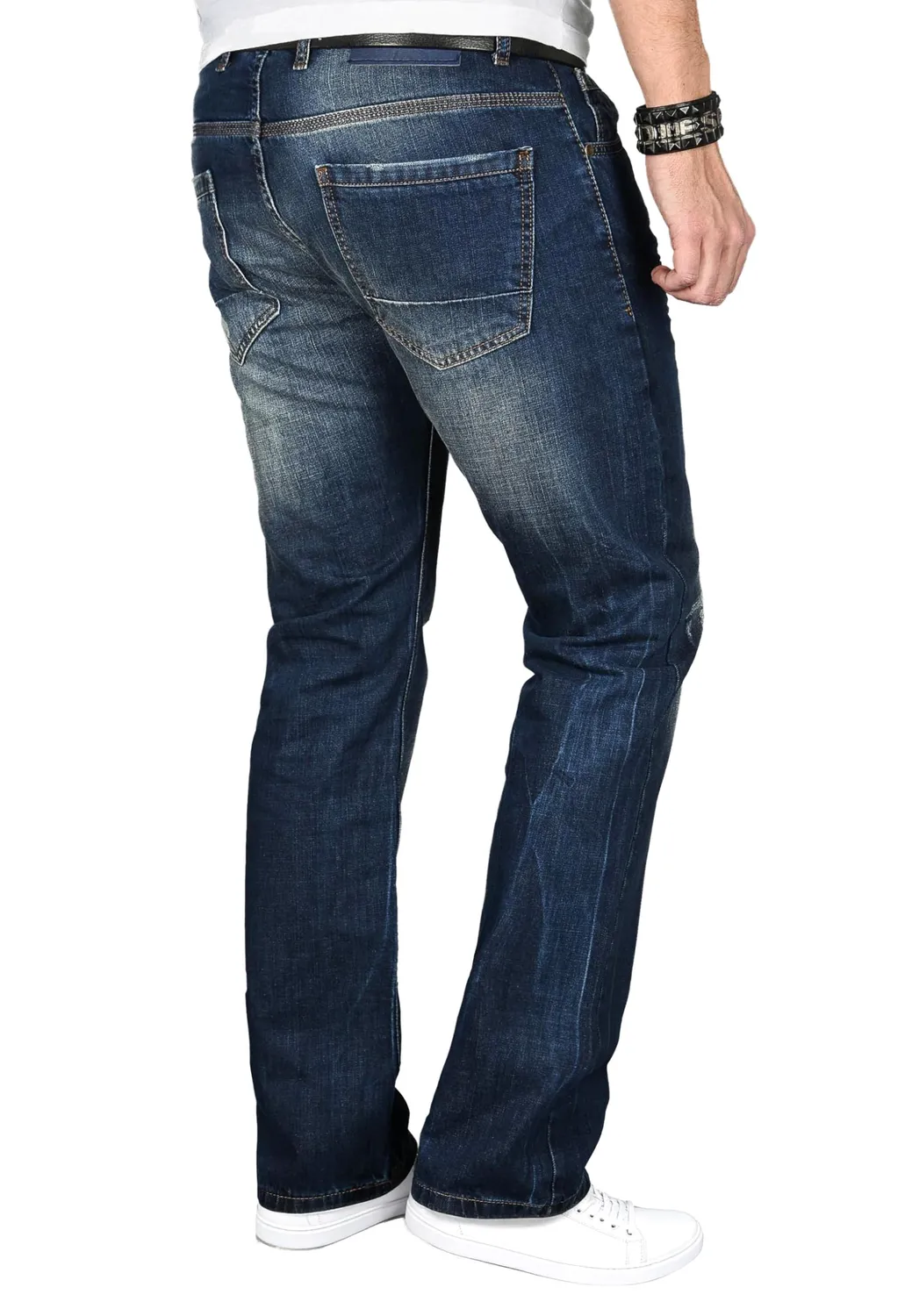 Alessandro Salvarini Comfort Fit Jeans Herren Denim