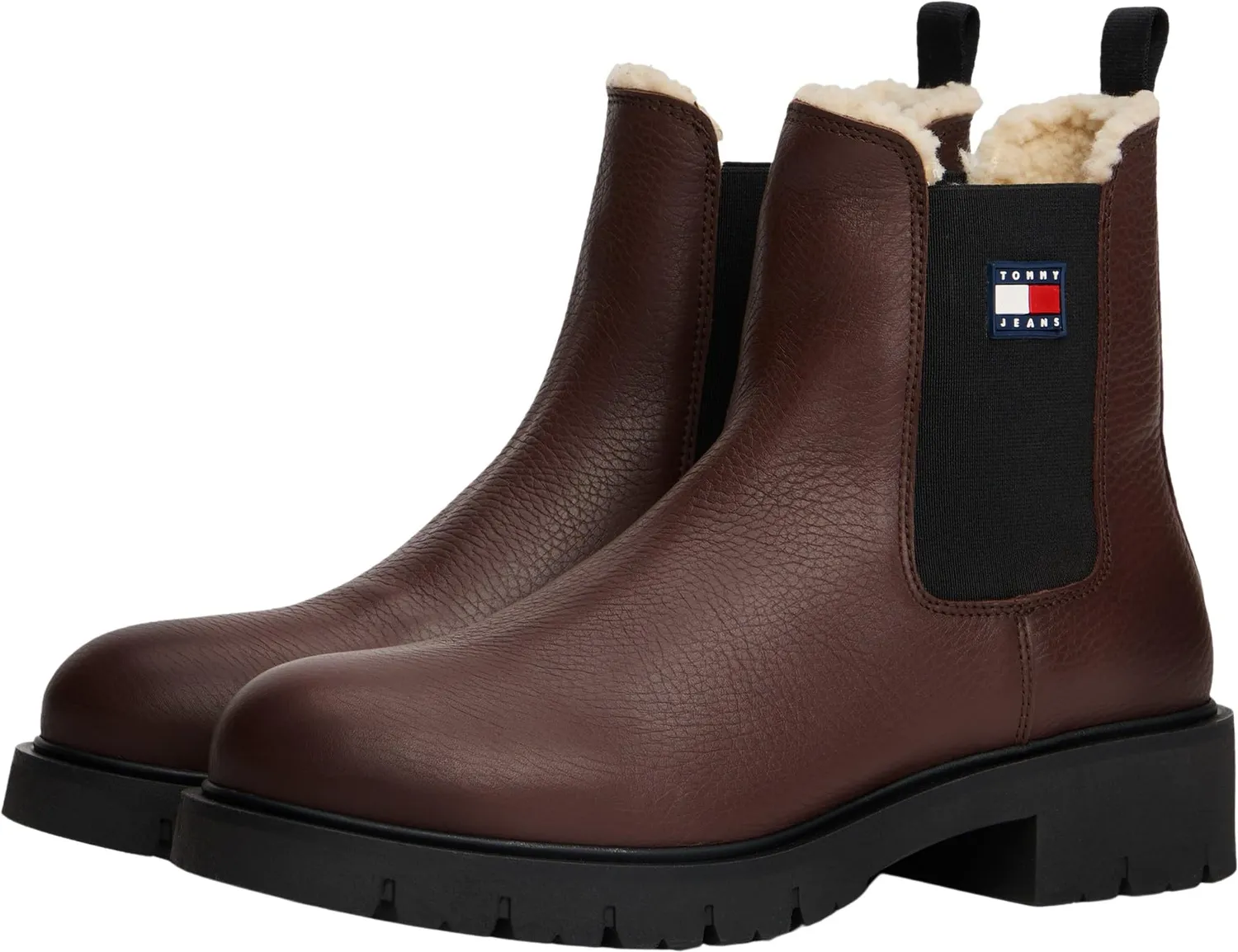 Tommy Jeans Chelsea Boots Damen mit Innenfutter Schwarz