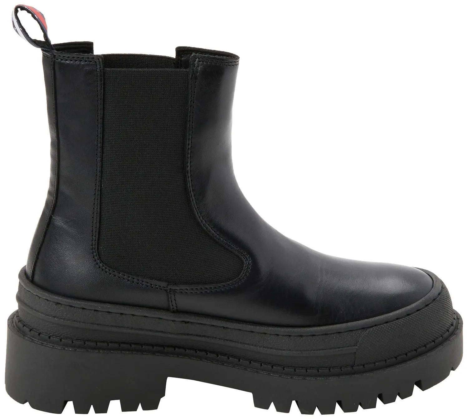 Tommy Jeans Mid Boot Damen Lederstiefel Schwarz 40