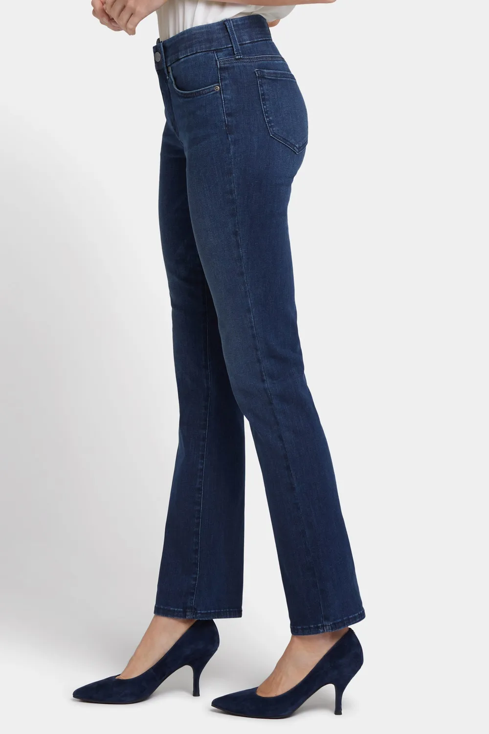 NYDJ Waist-Match Marilyn Straight Jeans Basin