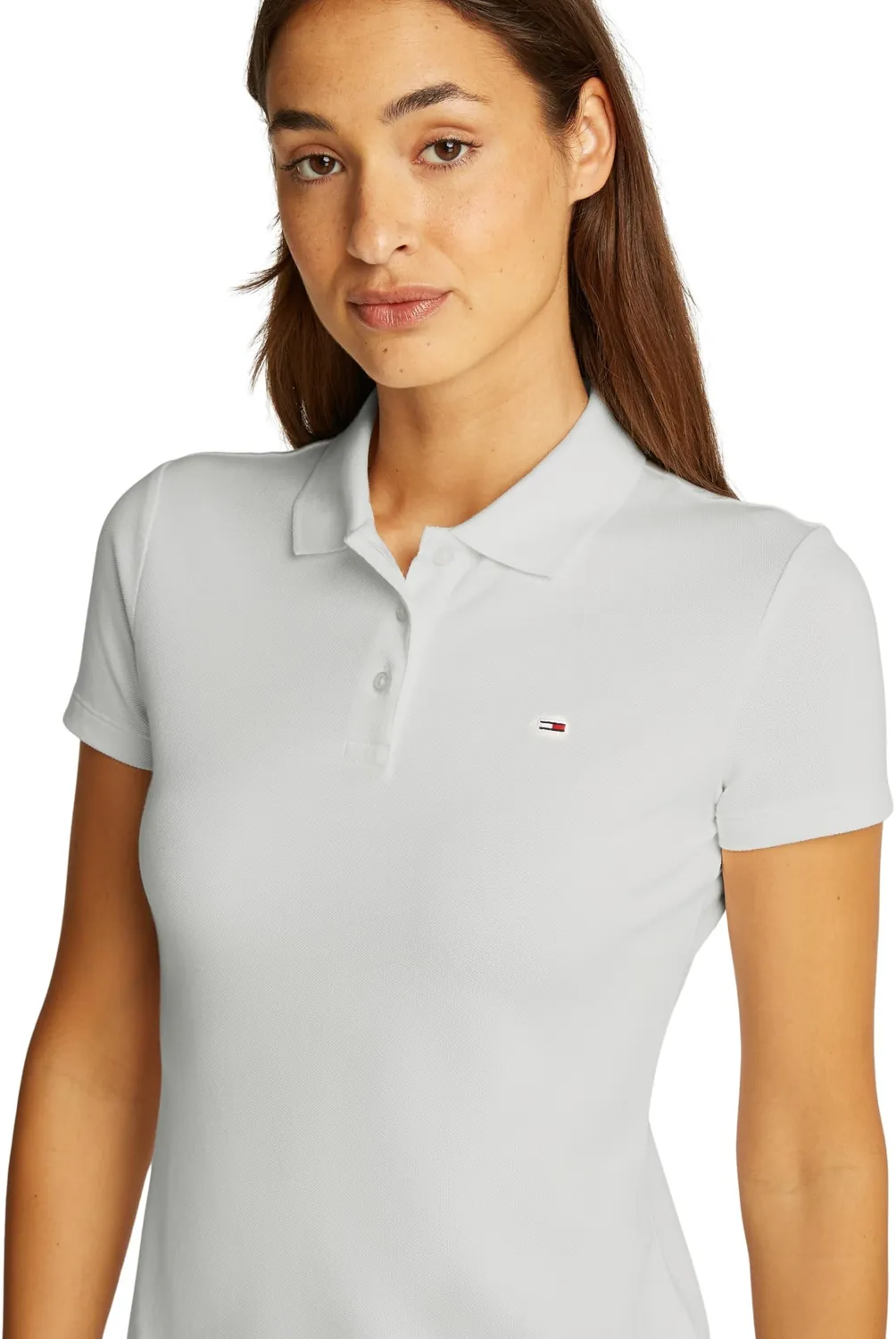 Tommy Jeans Essential Stretch Poloshirt Kurzarm Slim