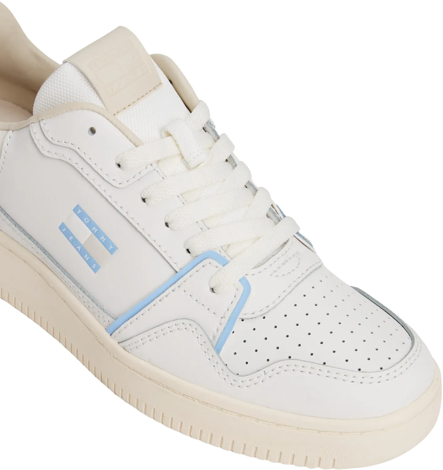 Tommy Jeans Cupsole Retro Basket Low Top Sneaker weiß
