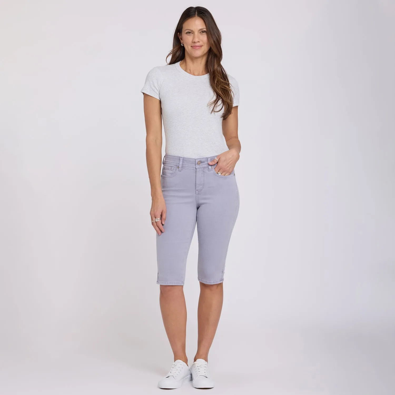 NYDJ Sophie Bike Capri Jeans Lavendel Stretch