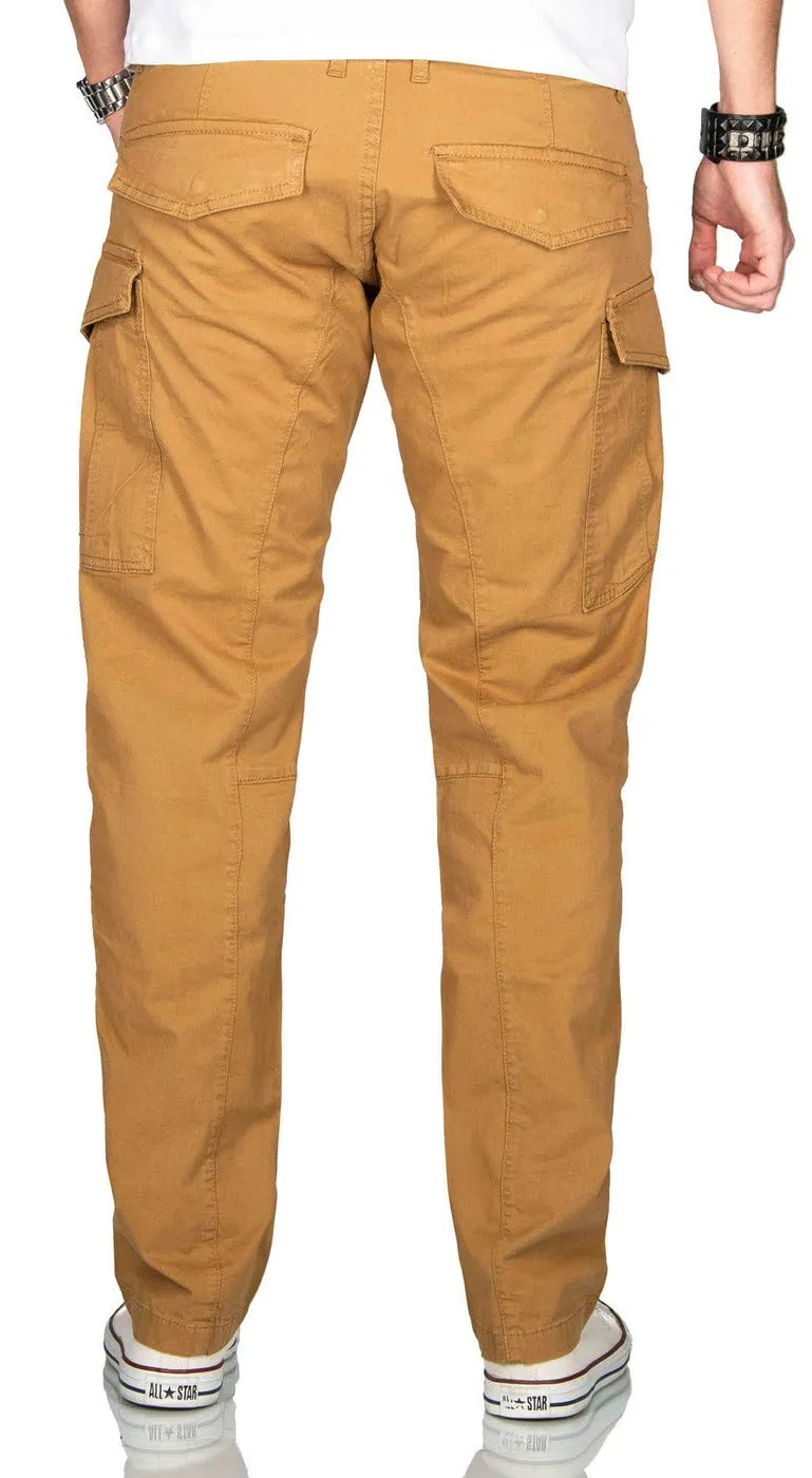 Alessandro Salvarini AS-032 Herren Cargohose Stretch Chino
