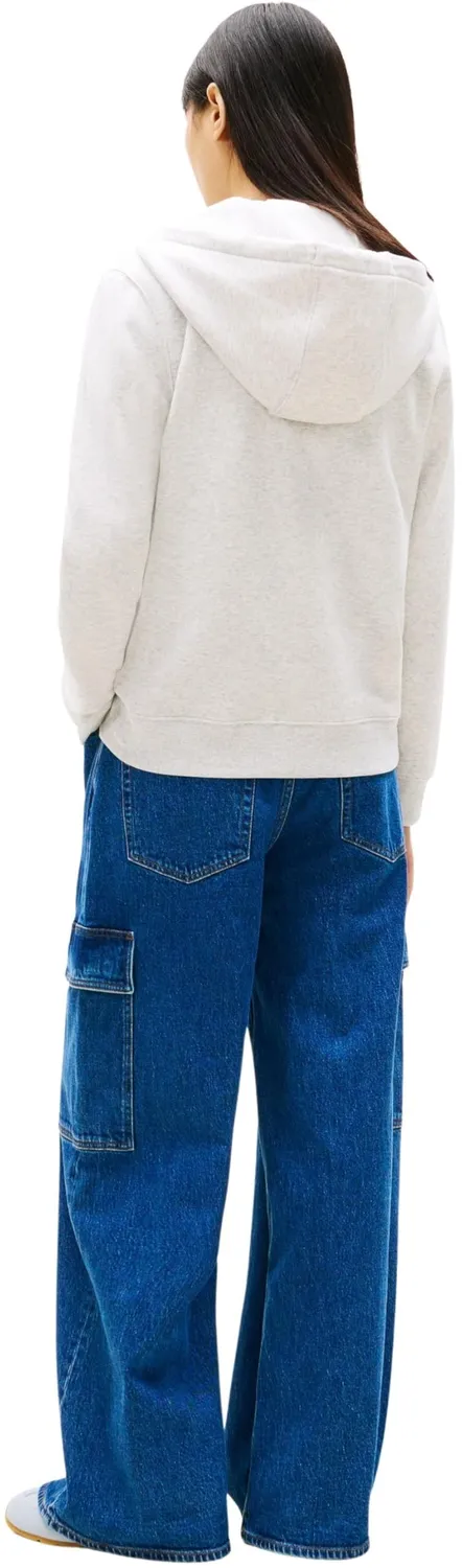 Tommy Jeans Zip Thru Hoodie Damen Kapuzenjacke Ecru