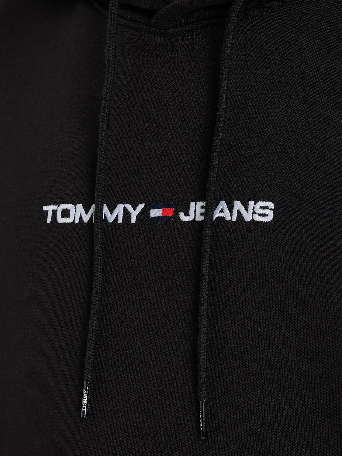 Tommy Jeans Hoodie Herren Kapuzenpulli Schwarz S Baumwolle