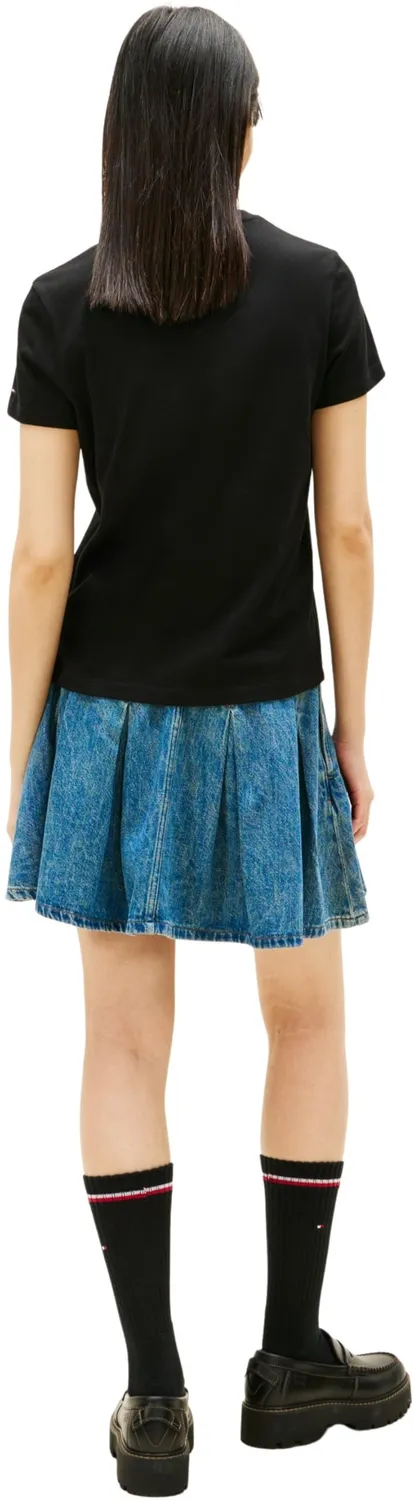 Tommy Jeans S/S T-Shirt Damen Schwarz Gr. L