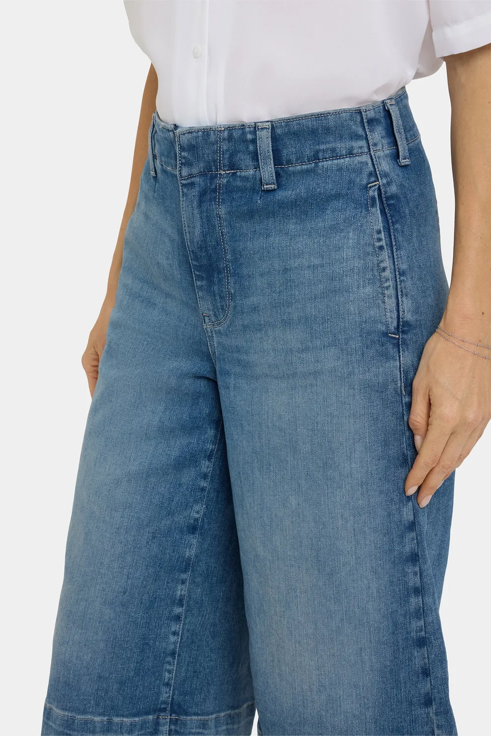 NYDJ Jeanne Culottes Jeans Breezy Palms Wide Leg