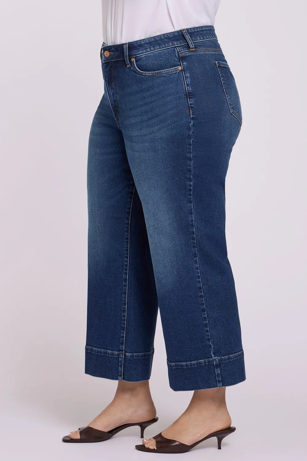 NYDJ Teresa Wide Leg Ankle Plus Jeans Sunset Villa