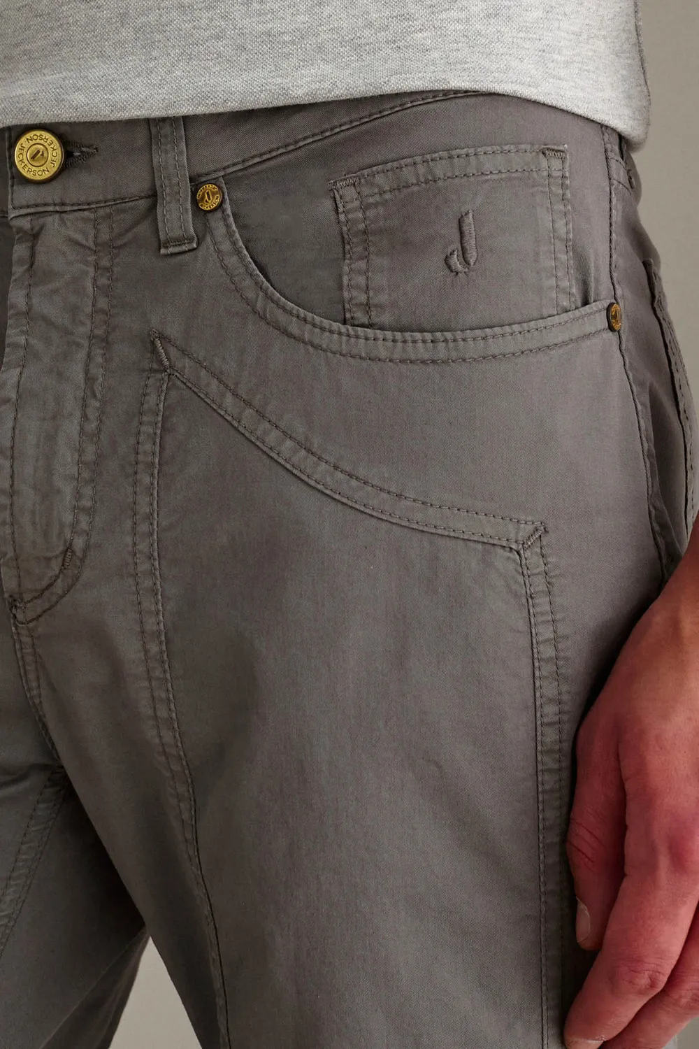 Jeckerson John Toppa Chino Slim grau Gabardine
