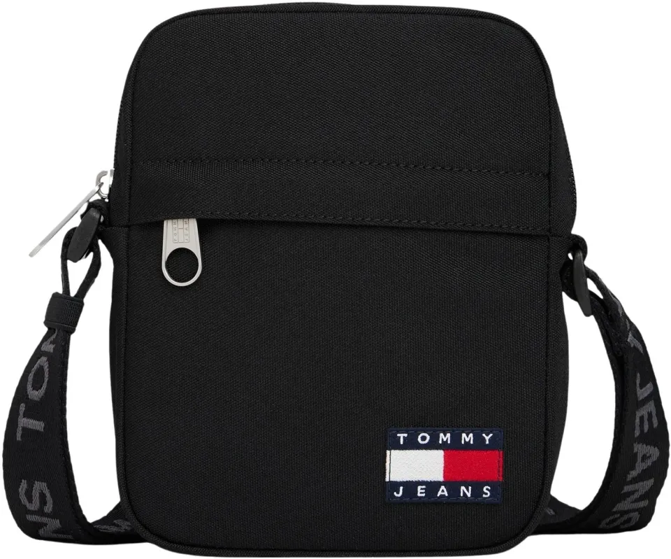 Tommy Jeans Daily Reporter Crossbody Bag Schwarz Umhängetasche