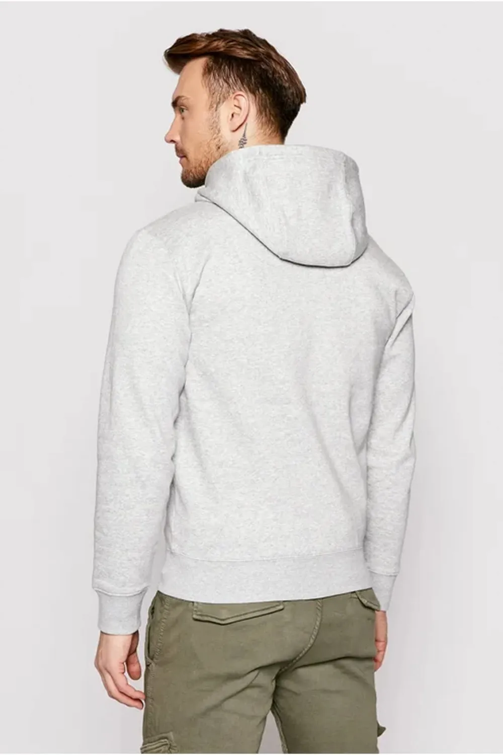 Tommy Jeans TJM Regular Zipper Hoodie grau Sweat