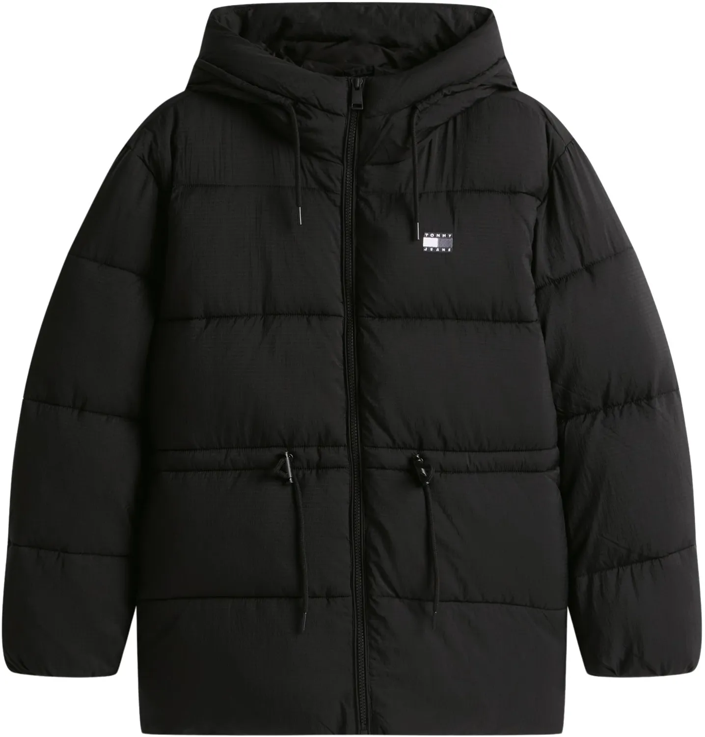 Tommy Jeans Midi Pufferjacke Damen mit Kapuze gesteppt
