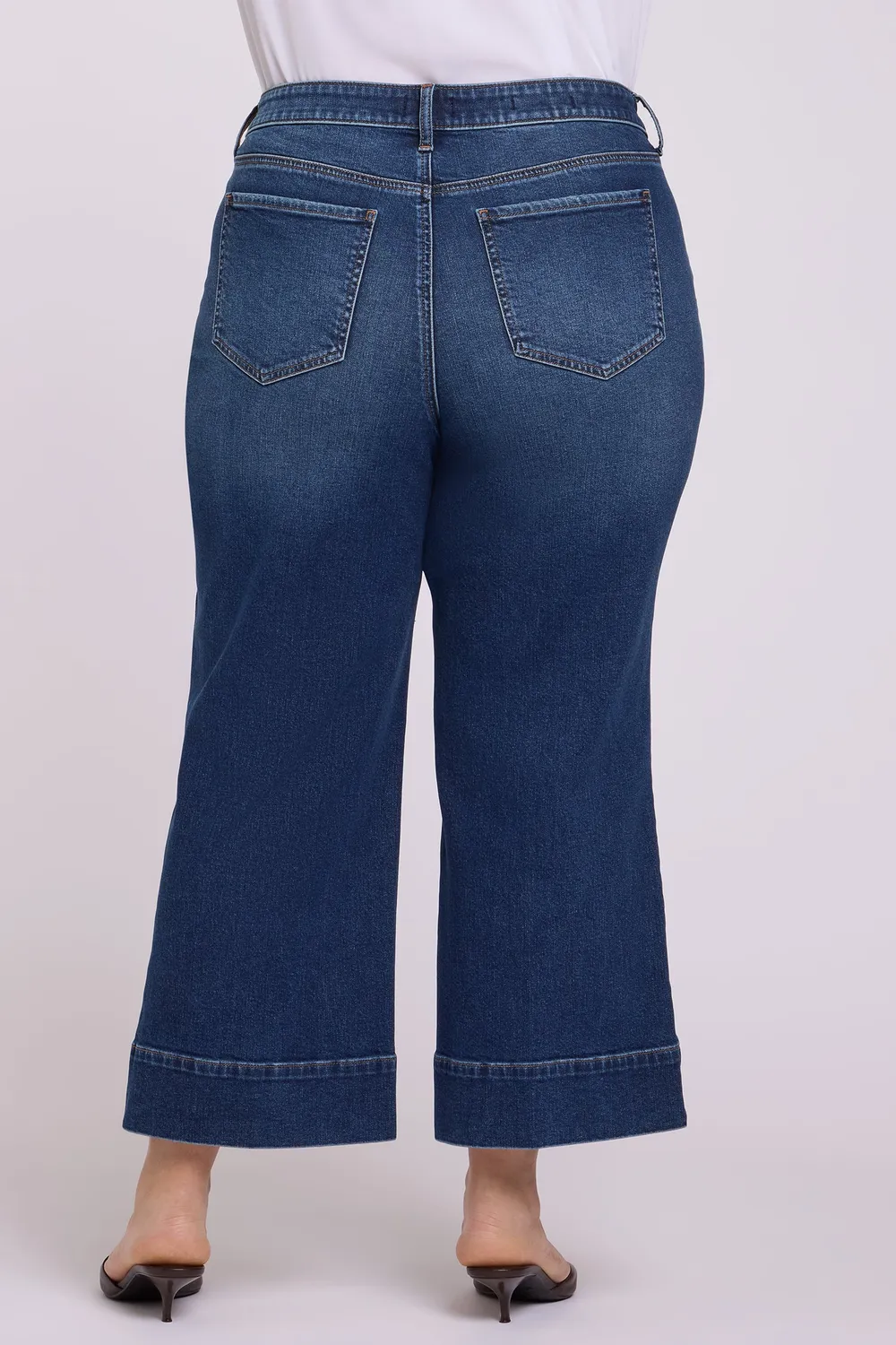 NYDJ Teresa Wide Leg Ankle Plus Jeans Sunset Villa