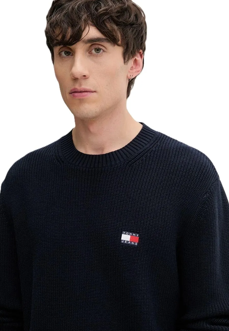 Tommy Jeans Reg Badge Dm0dm20923 Pullover XL Schwarz Strick