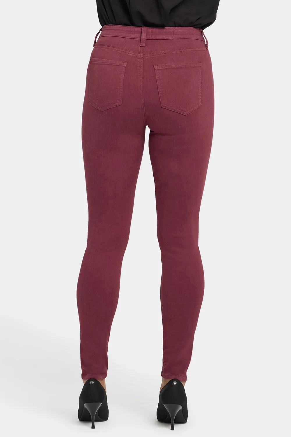 NYDJ Ami Skinny Jeans True Burgundy 8