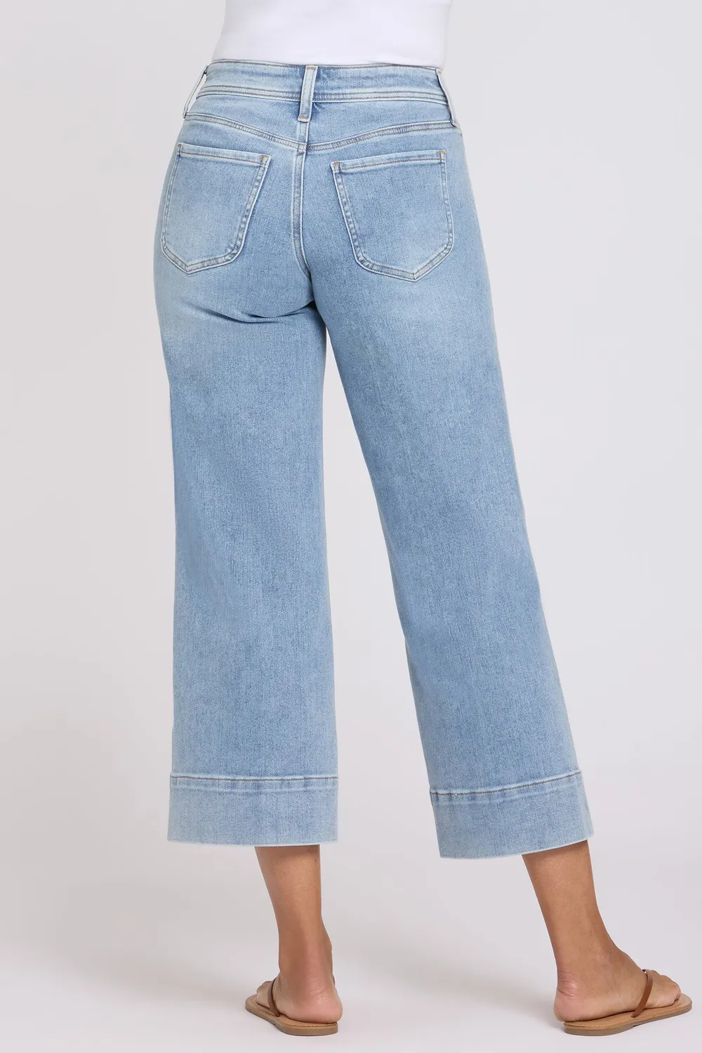 NYDJ Teresa Wide Leg Ankle Jeans Mist Springs