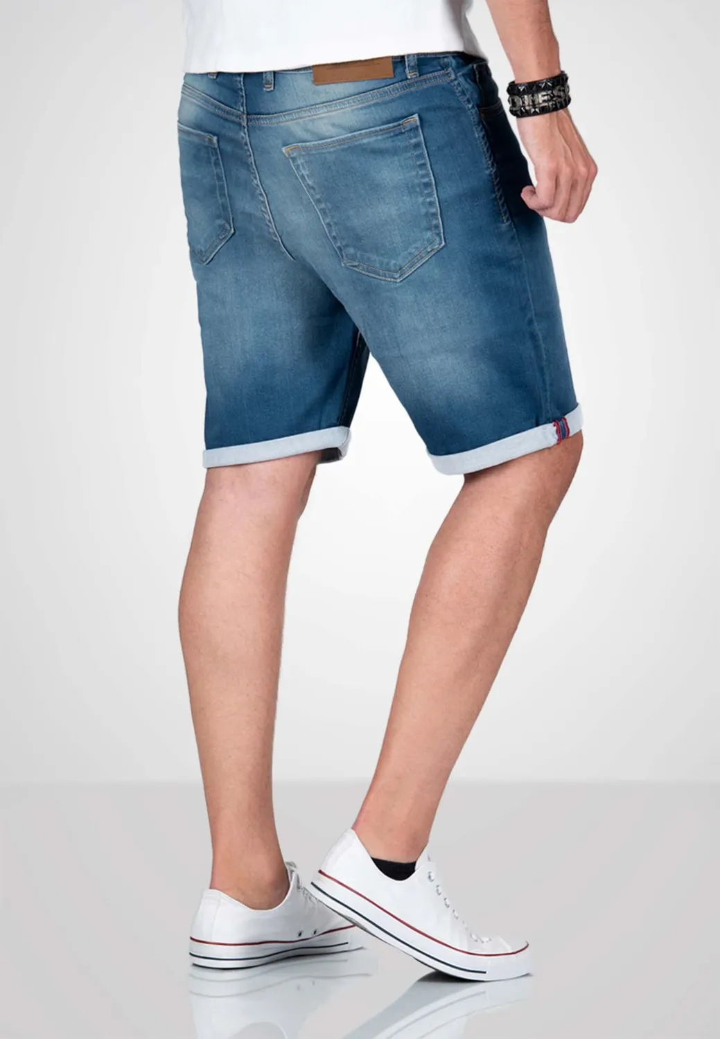 Alessandro Salvarini Jeansshorts 33W Herren Stretch