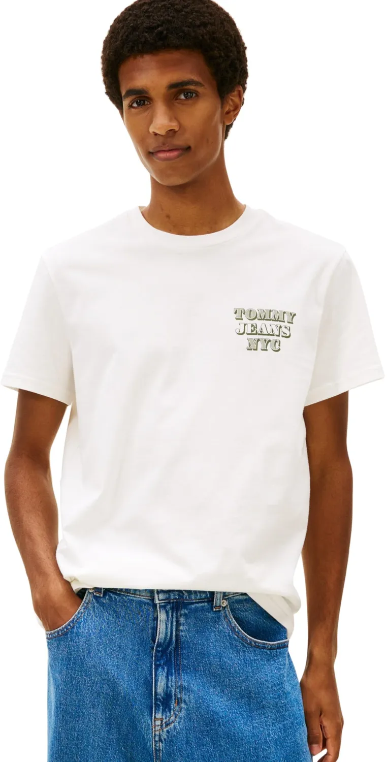 Tommy Jeans Herren S/S T-Shirt Kurzarm Schwarz