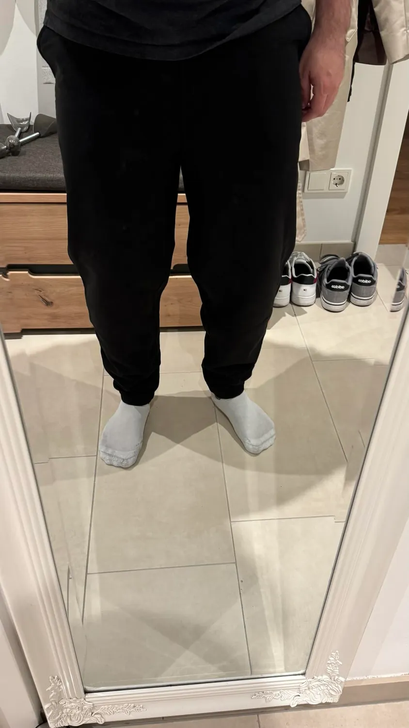 Tommy Jeans TJM Linear Sweatpant Trainingshose M Schwarz
