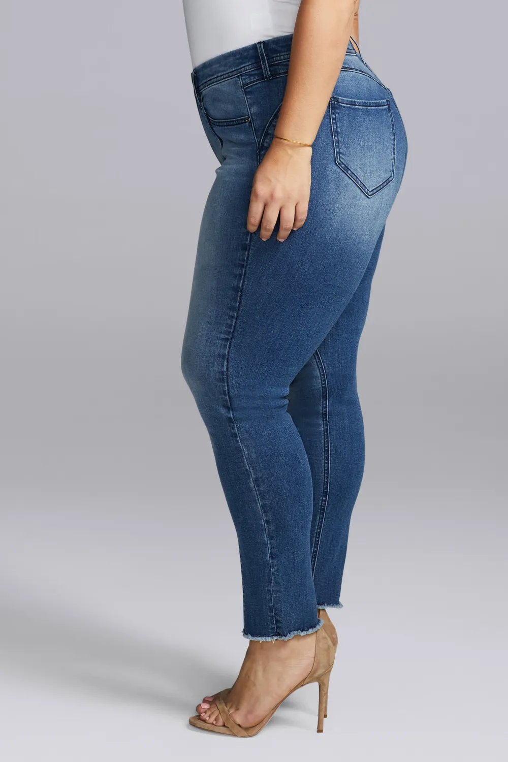 NYDJ Boost Skinny Ankle Jeans Taylor dunkelblau