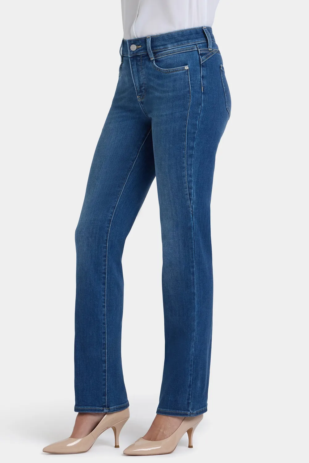 NYDJ Marilyn Straight Jeans Opera Blue indigo