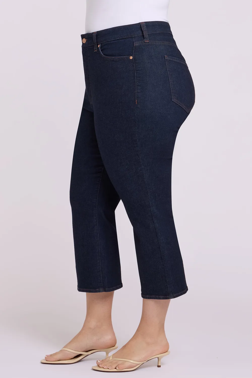 NYDJ Monica Kick Flare Crop Plus Jeans Magical High-Rise