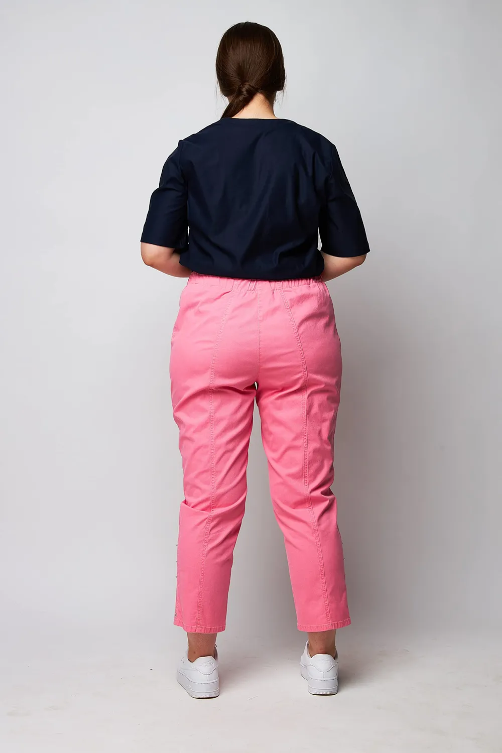 Wille Schlupfjeans Rosa mit Gummizug leichte Damenjeans