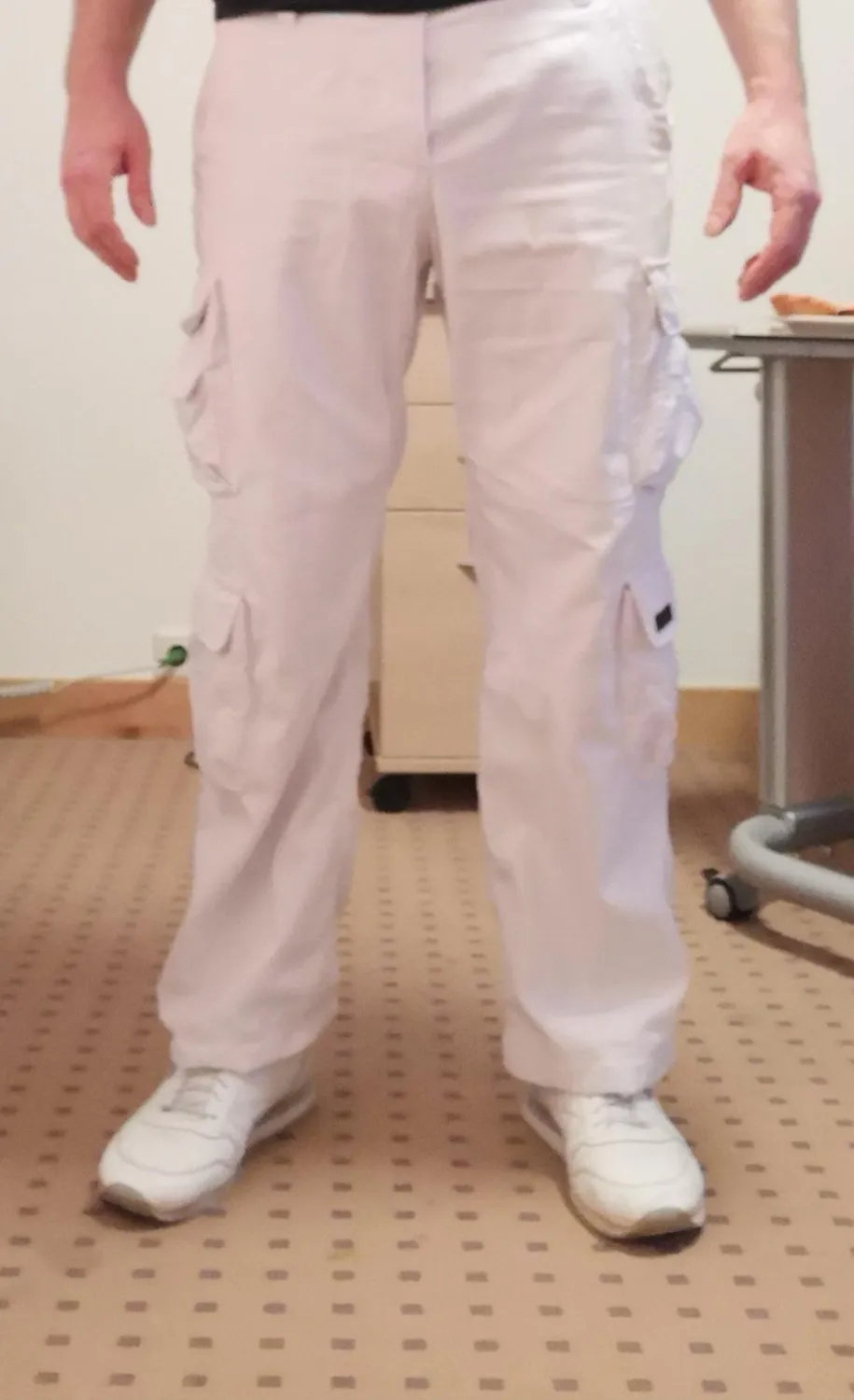 Alessandro Salvarini AS078 Cargohose lang Baumwolle mit Taschen