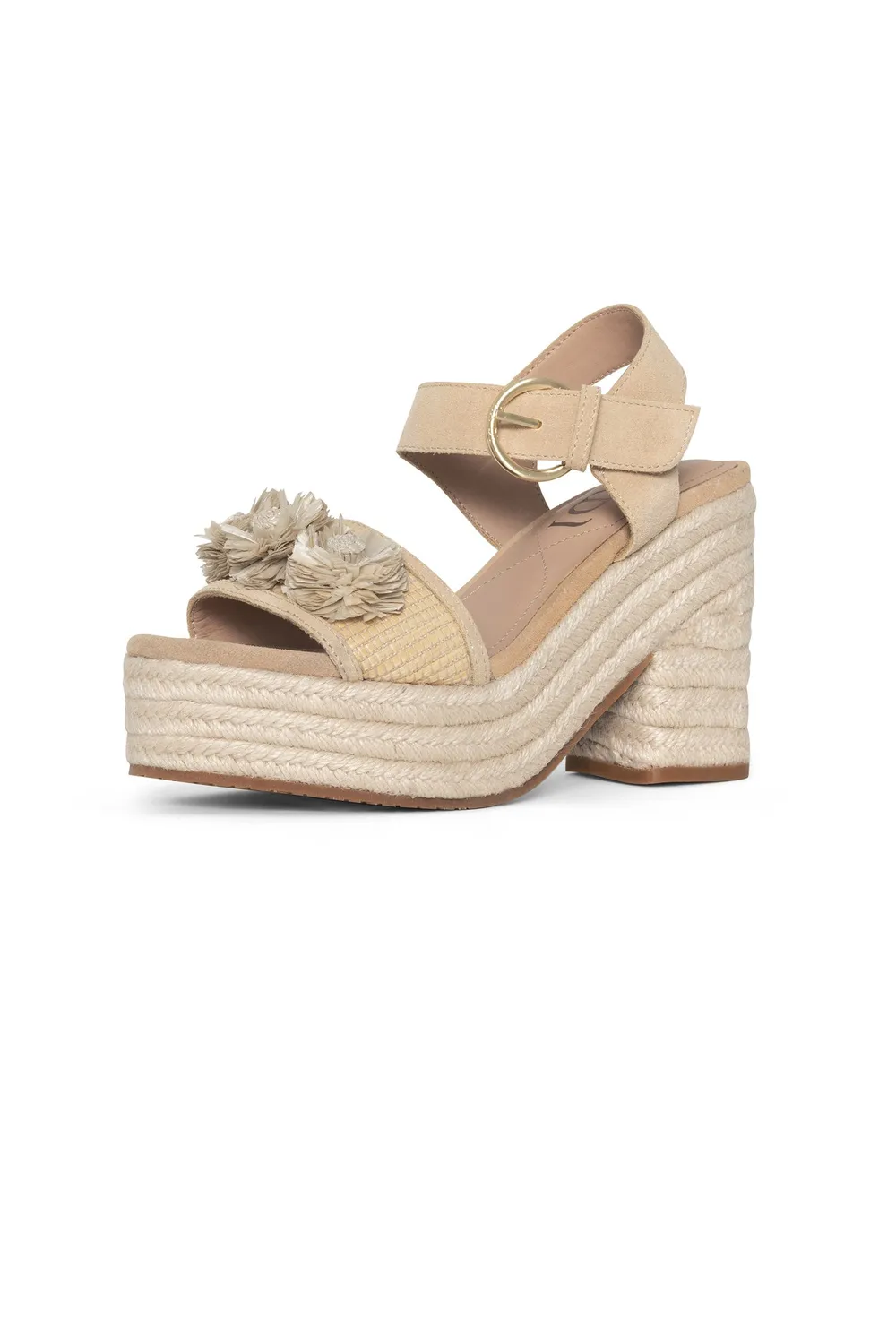 NYDJ Houston Platform Sandalen Natural