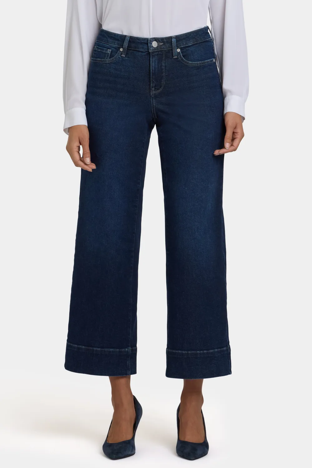 NYDJ Teresa Wide Leg Ankle Jeans Midnight Breeze