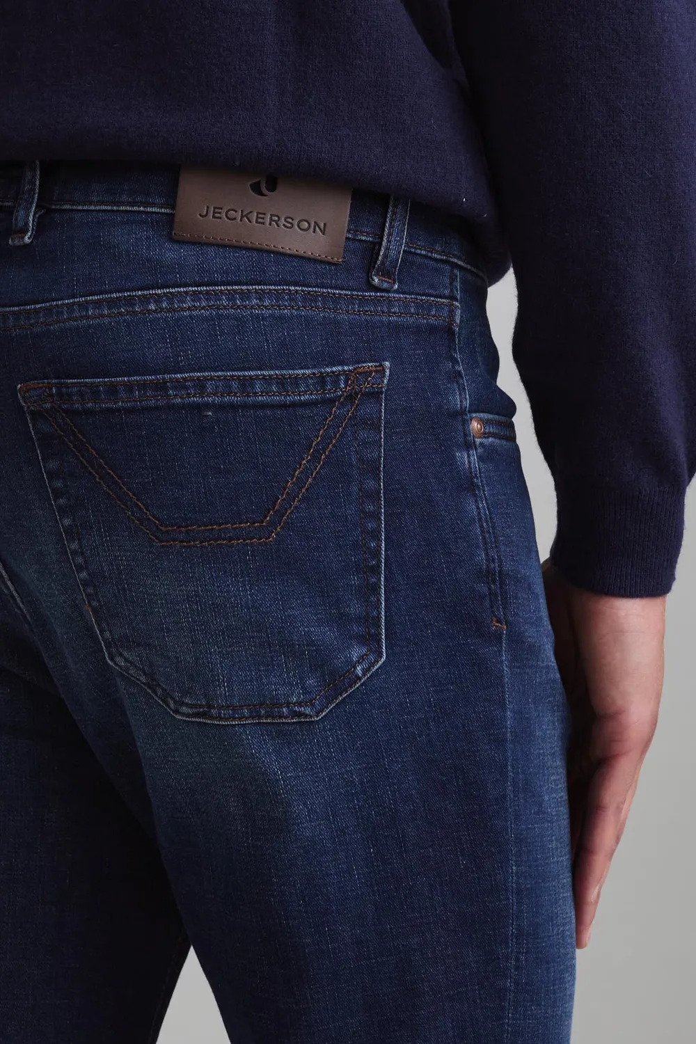 Jeckerson Jordan Slim Fit Jeans dunkelblau Indigo-Denim