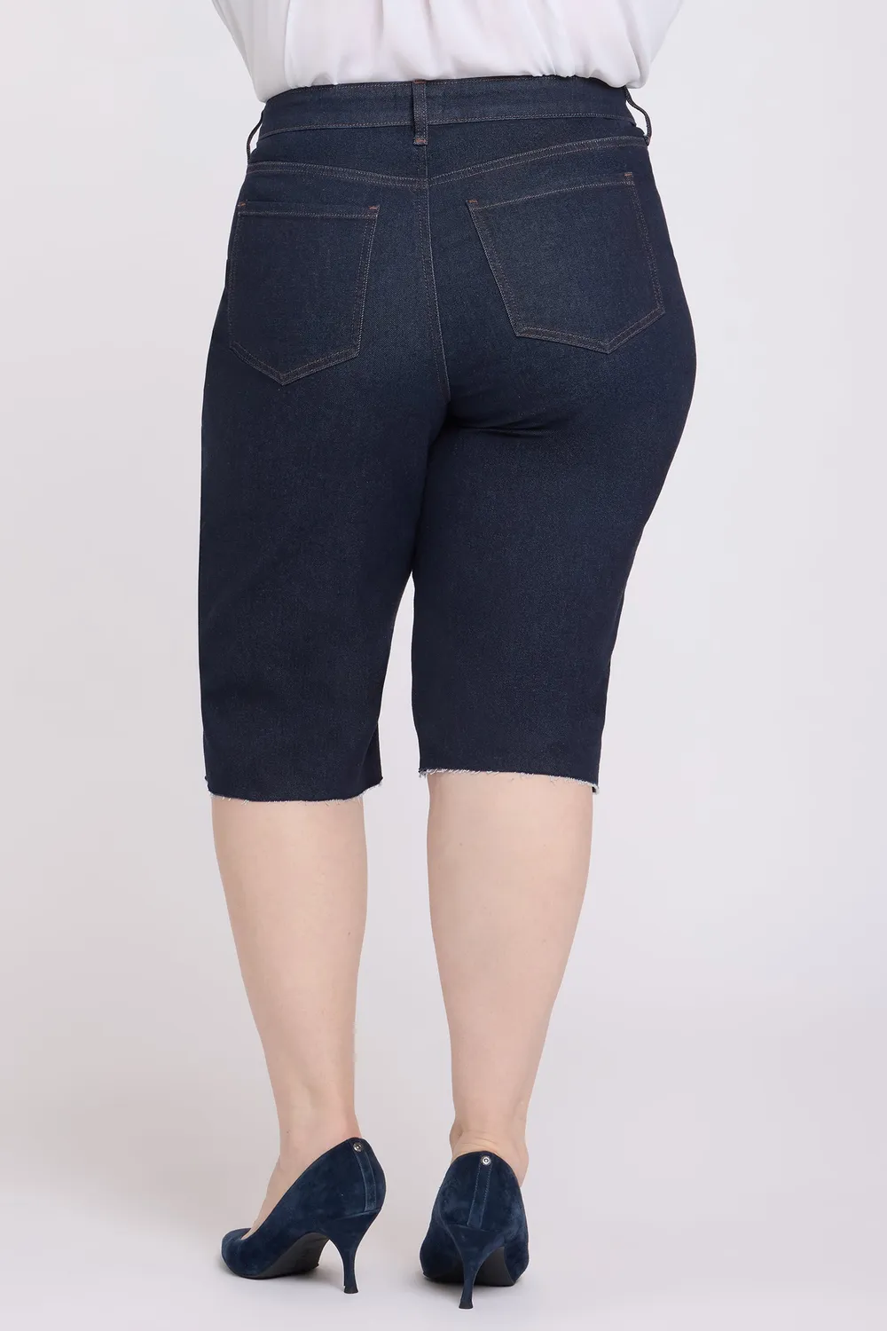 NYDJ Kristie Bermuda Shorts Plus Magical Dunkel
