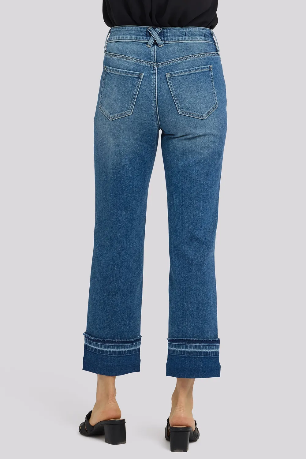 NYDJ Bailey Relaxed Straight Ankle Jeans Sun Soak Petite
