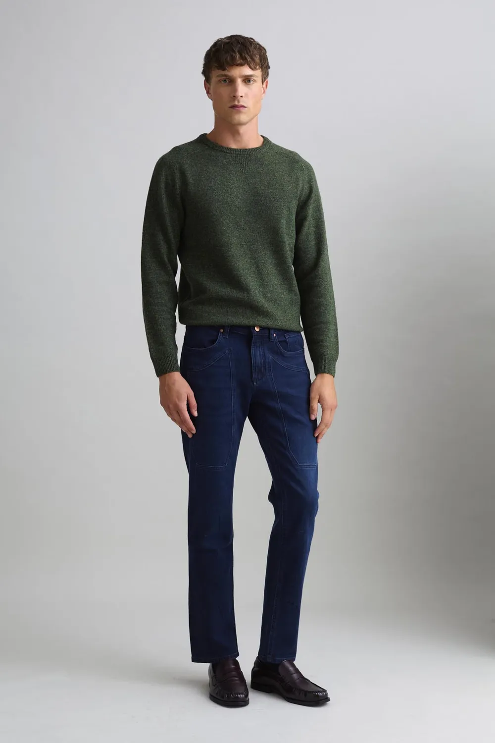 Jeckerson John Jeans Herren mittelblau Slim Fit Denim