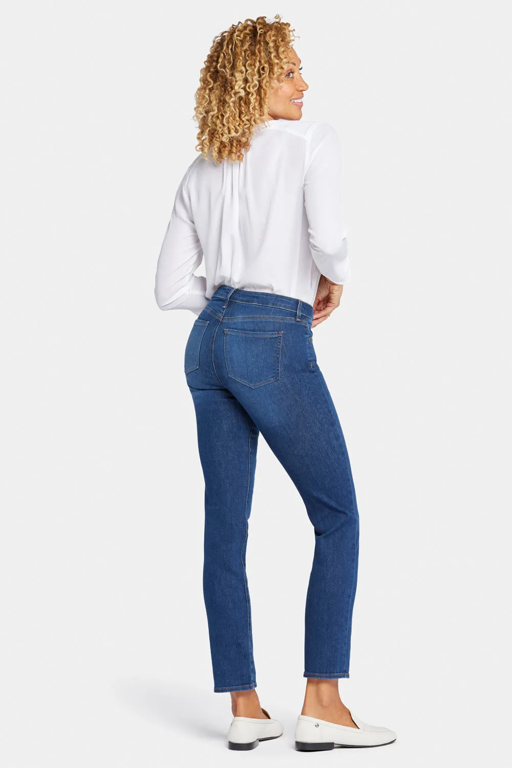 NYDJ Sheri Slim Petite Jeans Cooper blau