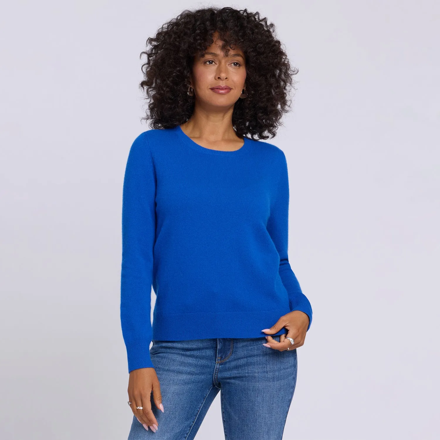 NYDJ Essential Crewneck Pullover Diamond Blue Kaschmir