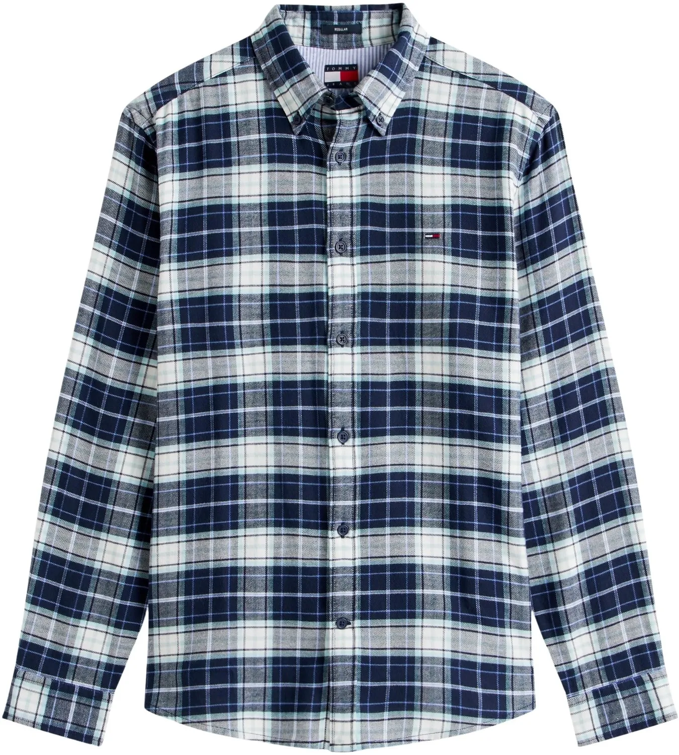 Tommy Jeans TJM Flanellhemd Karo Herren L DM0DM22839