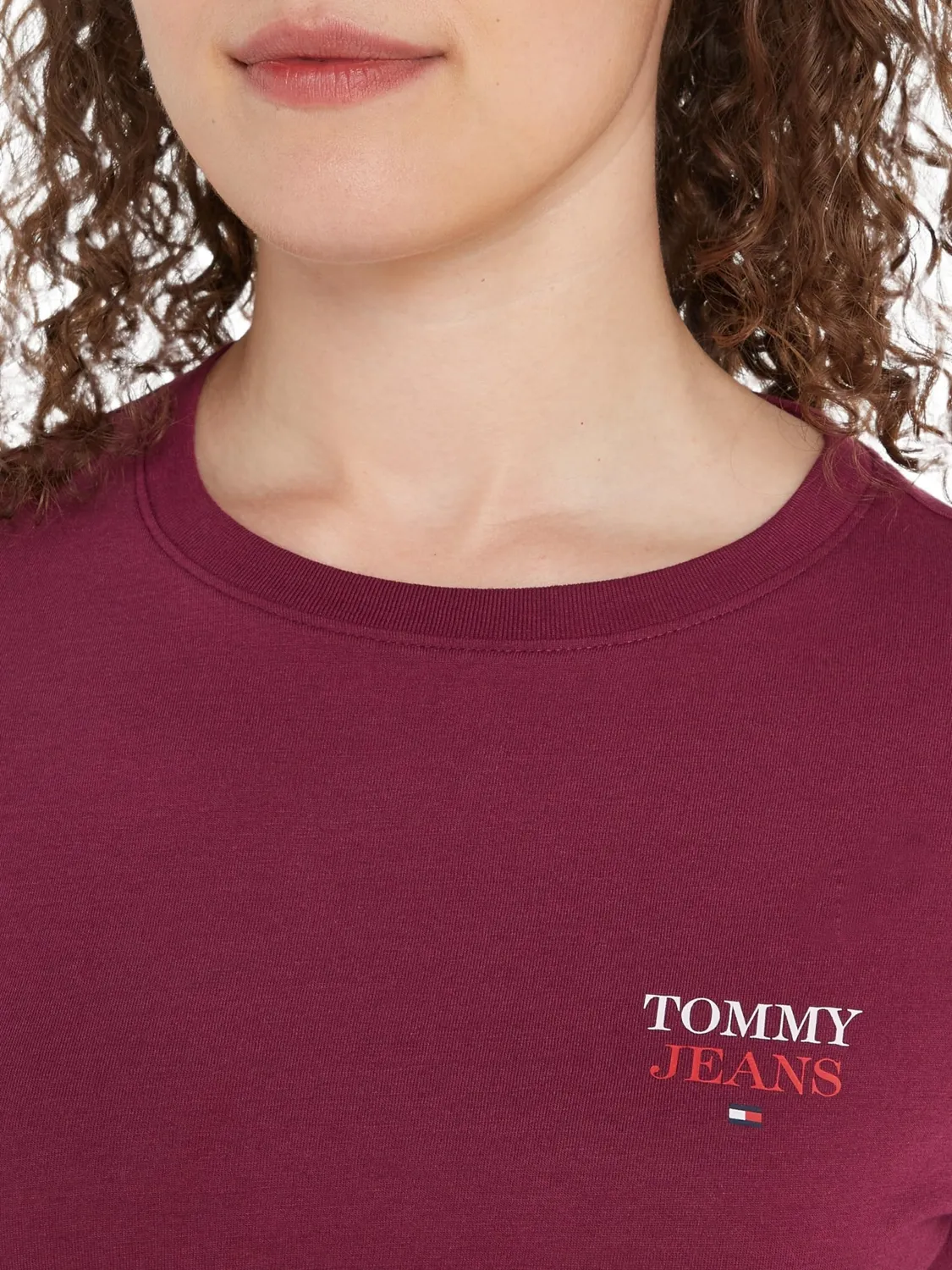 Tommy Jeans Essential Slim Fit Langarmshirt Damen M Langarm