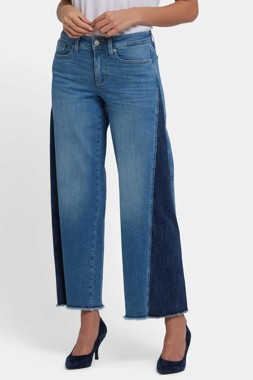 NYDJ Teresa Wide Leg Jeans Avenue Blue Kontrast