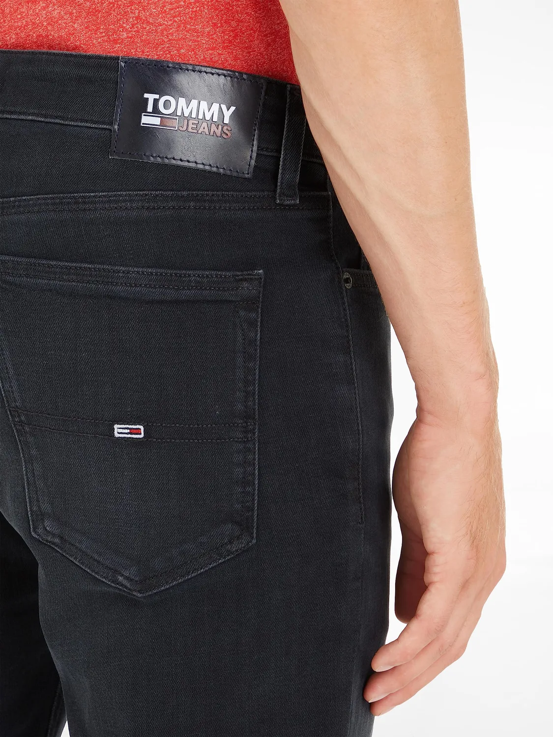 Tommy Jeans Simon Skny Jeans 36W/34L schwarzer Denim