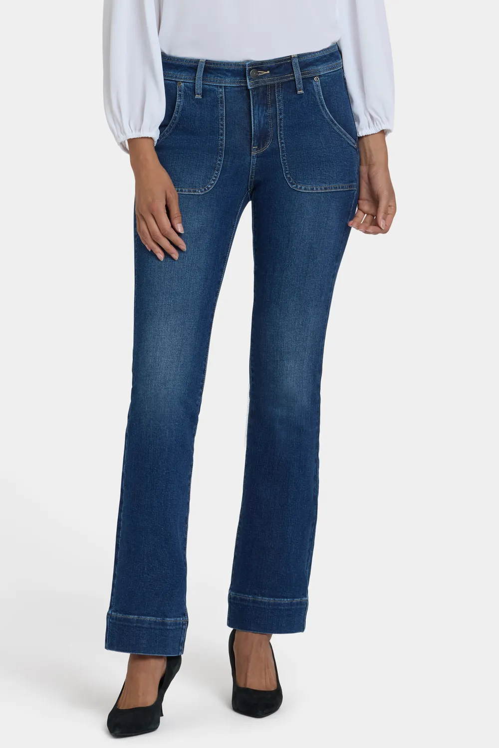 NYDJ Barbara Bootcut Jeans Dark Loire Ausgestellt