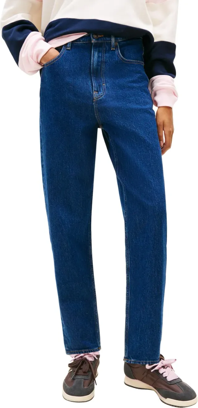 Tommy Jeans Damen Mom-Fit Tapered Jeans Denim Medium