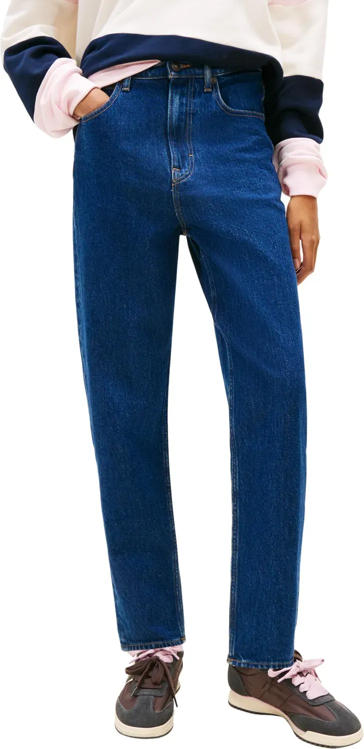 Tommy Jeans Damen Mom-Fit Tapered Jeans Denim Medium