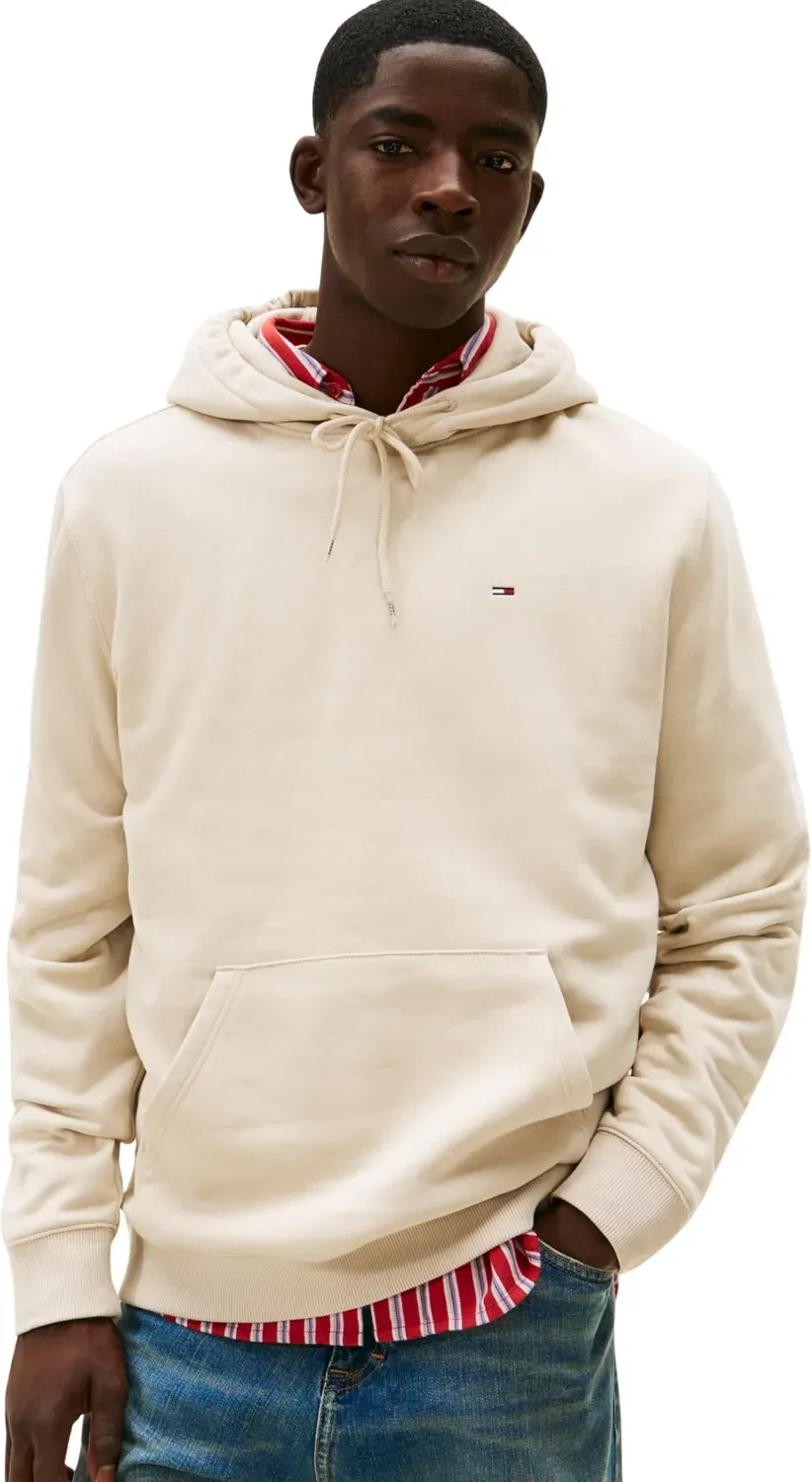 Tommy Jeans TJM Flag Hoodie M Kapuzenpullover beige