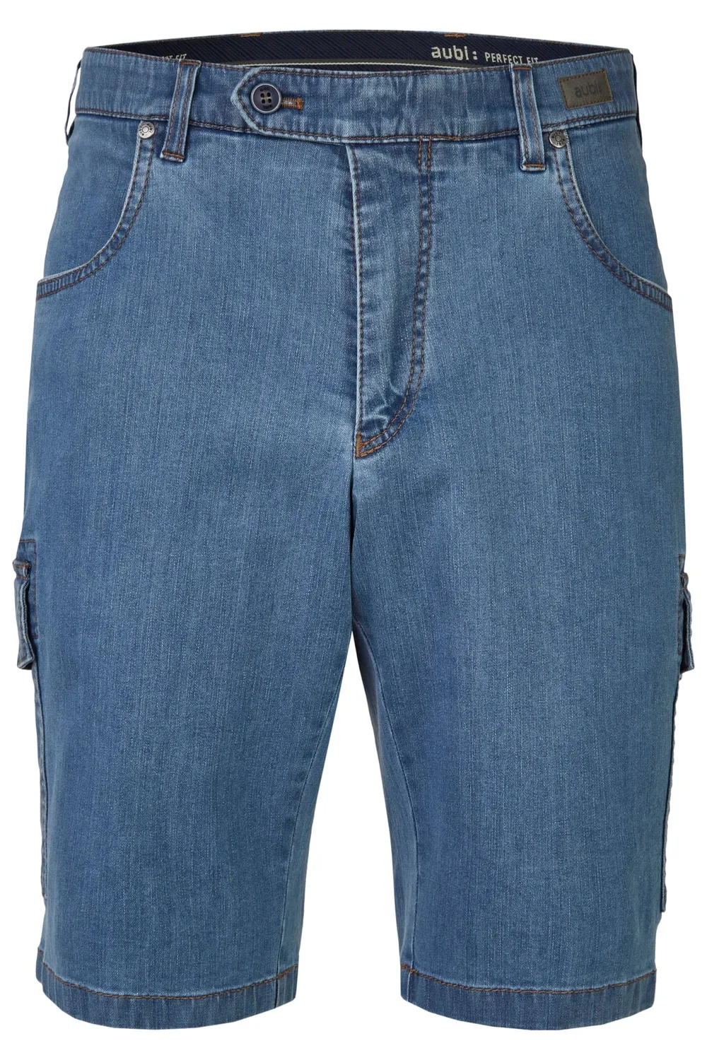 AUBI 616 Sommer Cargo Shorts Stretch Baumwolle Olive 24