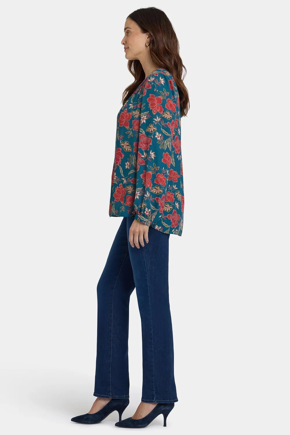 NYDJ Trinity Bluse Rue Mademoiselle Blumenmuster
